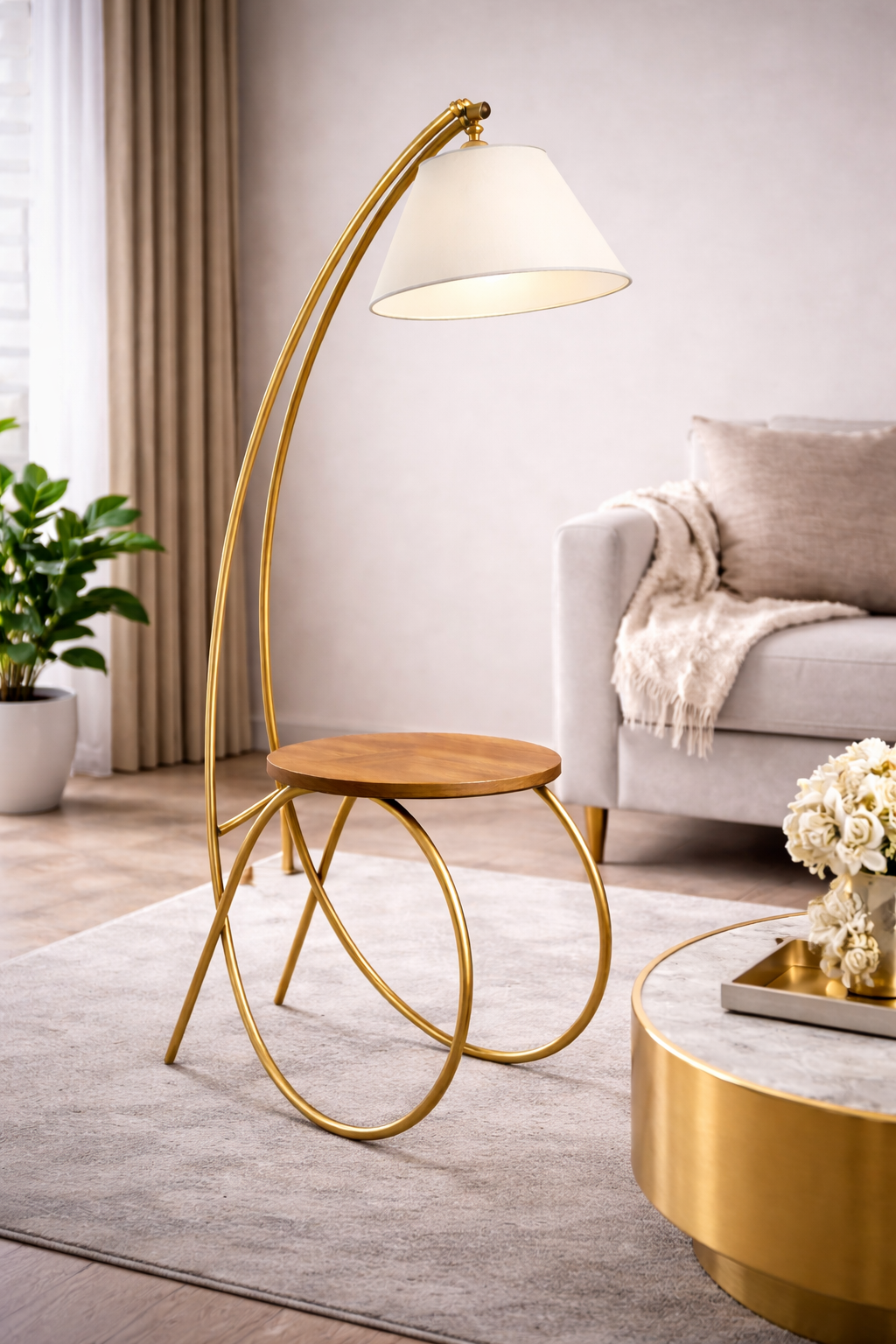 Modern Luxury Lamp and side Table (L-6)