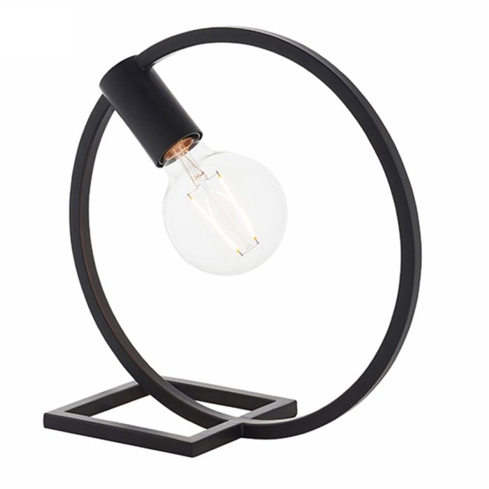 Modern Circular Table Lamp – Minimalist Industrial Decorative Bedside Light