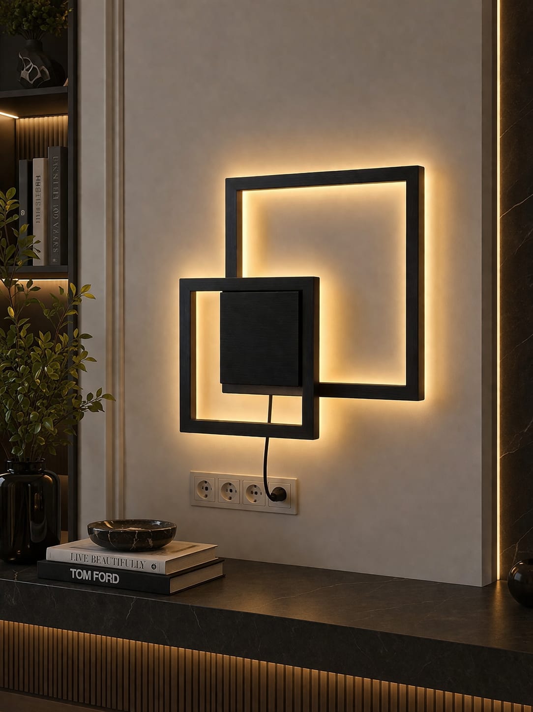 Luxury Wall Lamp (L-Square)