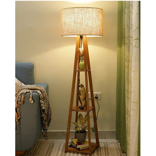 Decorative Wooden Floor Lamp for Home Decoration Living Room Corner