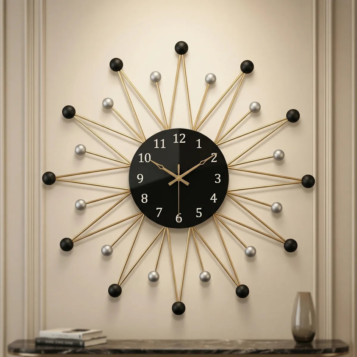 Metal Wall Art Modern Wall Hanging for Bedroom & Home (W-Star)