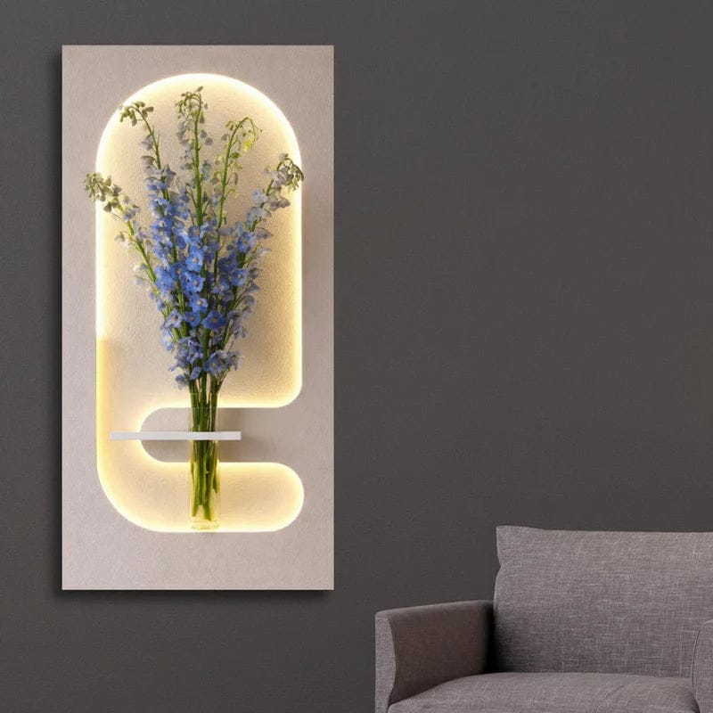 LED Wall Flower Vase Frame (20” x 30”)