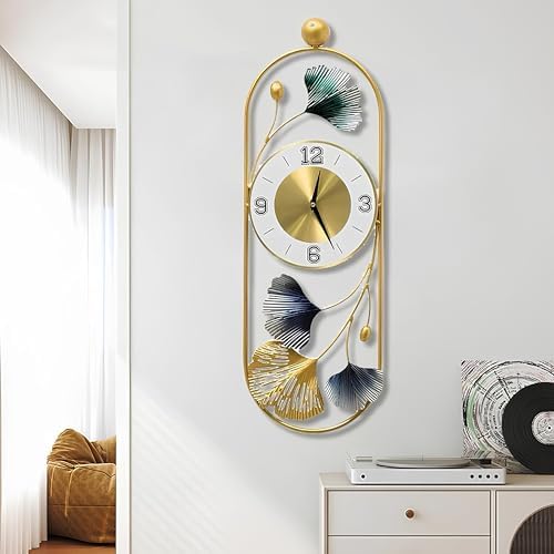 Gold Color Metal Wall Decor Leaf Wall Hanging Decoration,