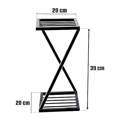 Modern Plant Stand black pack of 2