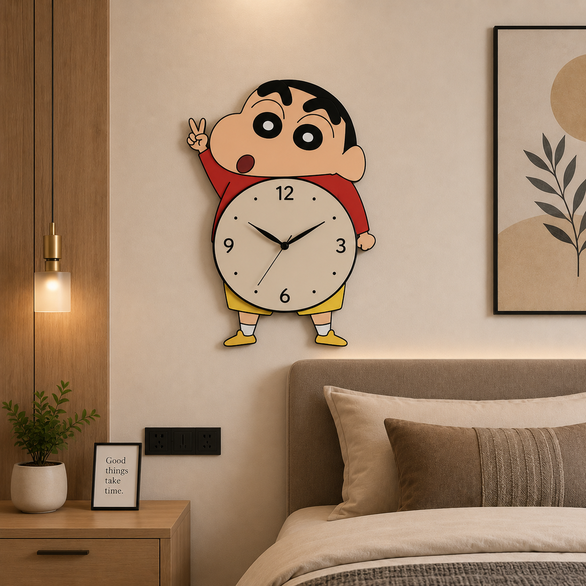 Premium  Wall Clock Doremon Shinchan