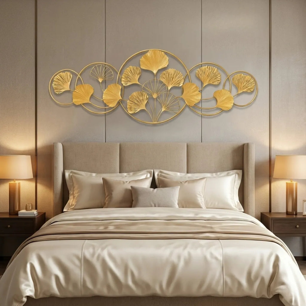 Metal Wall Art Modern Wall Hanging for Bedroom & Home (W-NECKLES)