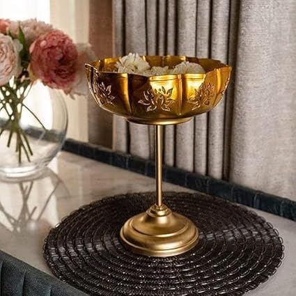 Metal Diya Urli Home,Office Table Decor Diwali Decoration Items for Home Set of 3