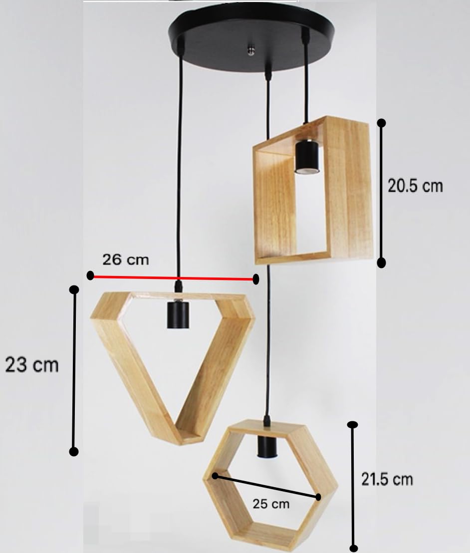 Wooden Ceiling Lamp for Dining Hall Wooden Hanging Lamp (L-20)