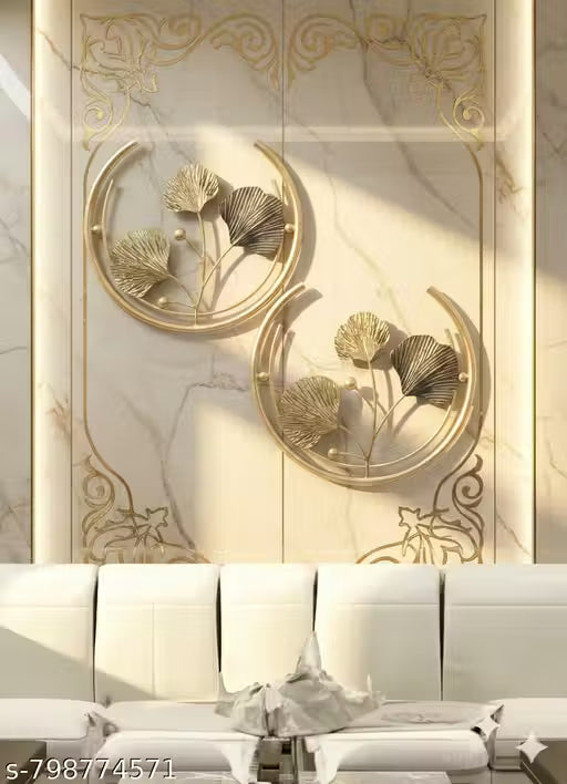 Golden Metal Wall Art