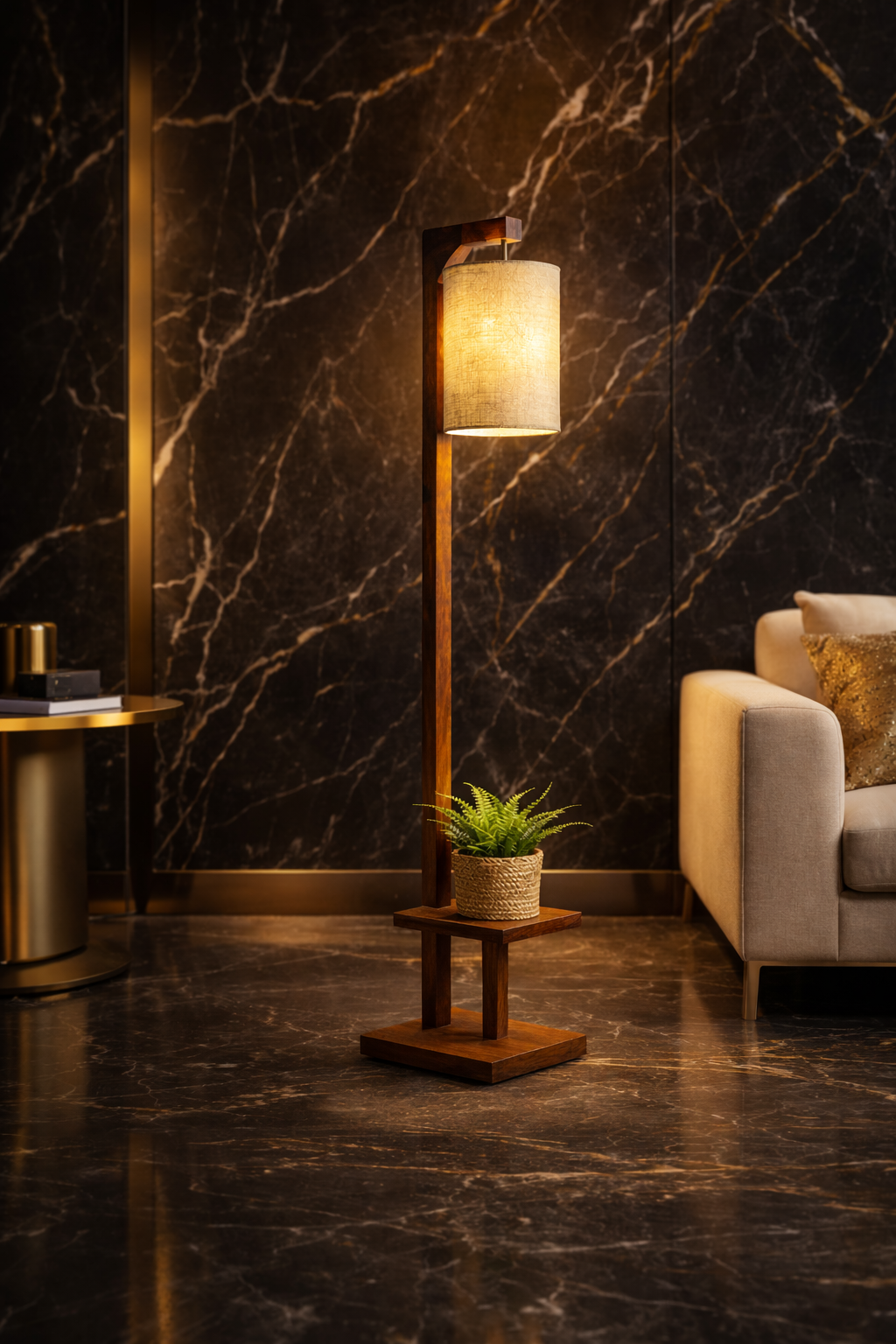 Luxury Lamp wooden