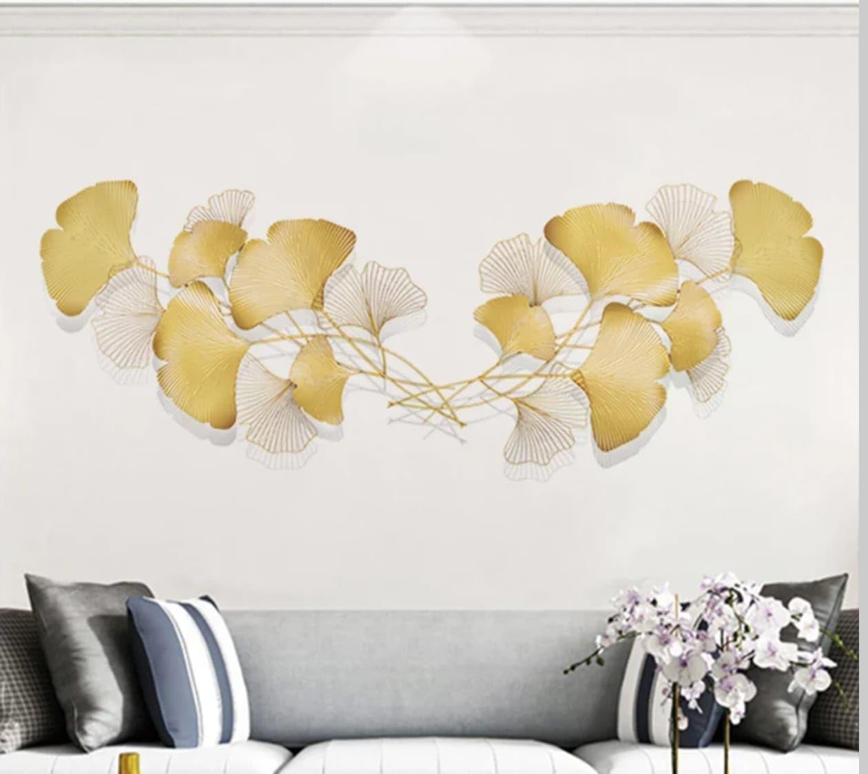 Metal Wall Art Modern Wall Hanging for Bedroom & Home