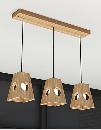 Wooden Ceiling Lamp for Dining Hall Wooden,(L-3)