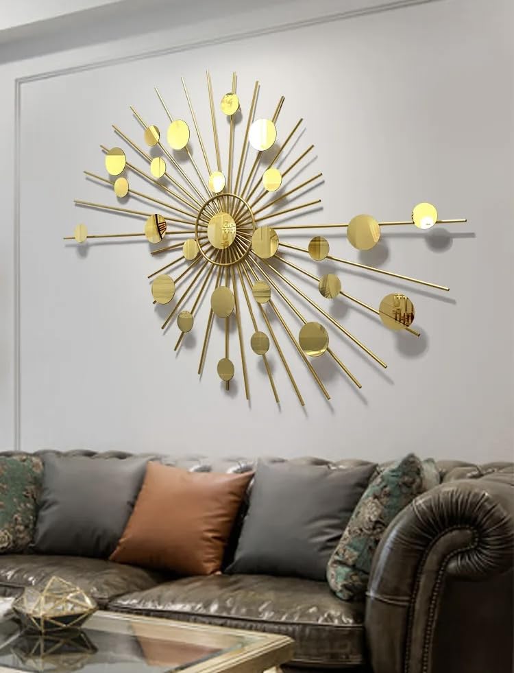 Metal Wall Art Modern Wall Hanging for Bedroom & Home