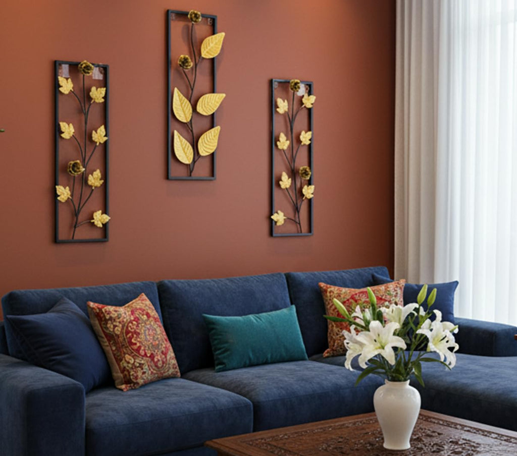 Metal Wall Art Modern Wall Hanging for Bedroom & Home