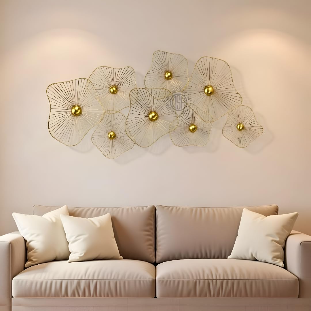 Metal Wall Art Modern Wall Hanging for Bedroom & Home