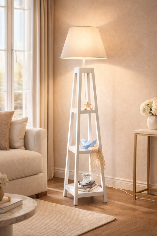 Wooden White Luxury Lamp (W.L White)