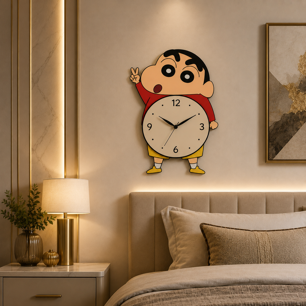 Premium  Wall Clock Doremon Shinchan