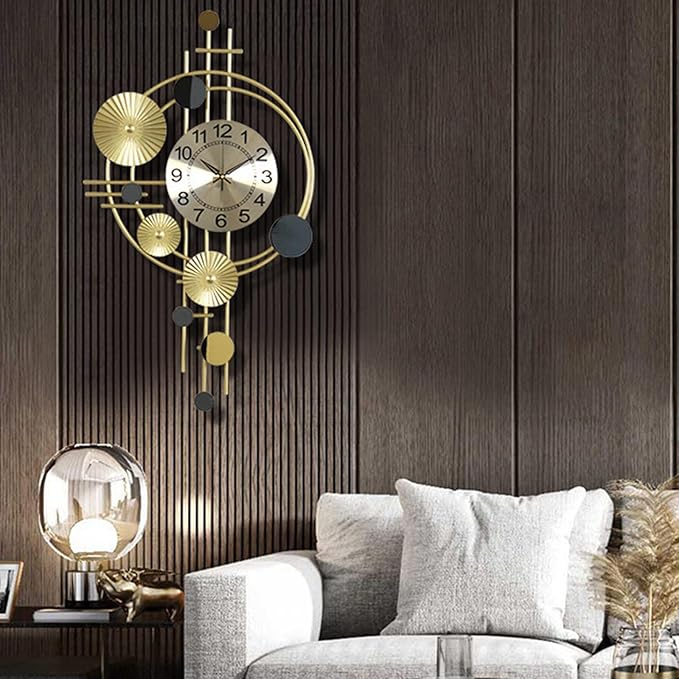 Gold Color Metal Wall Decor Leaf Wall Hanging Decoration, (W-