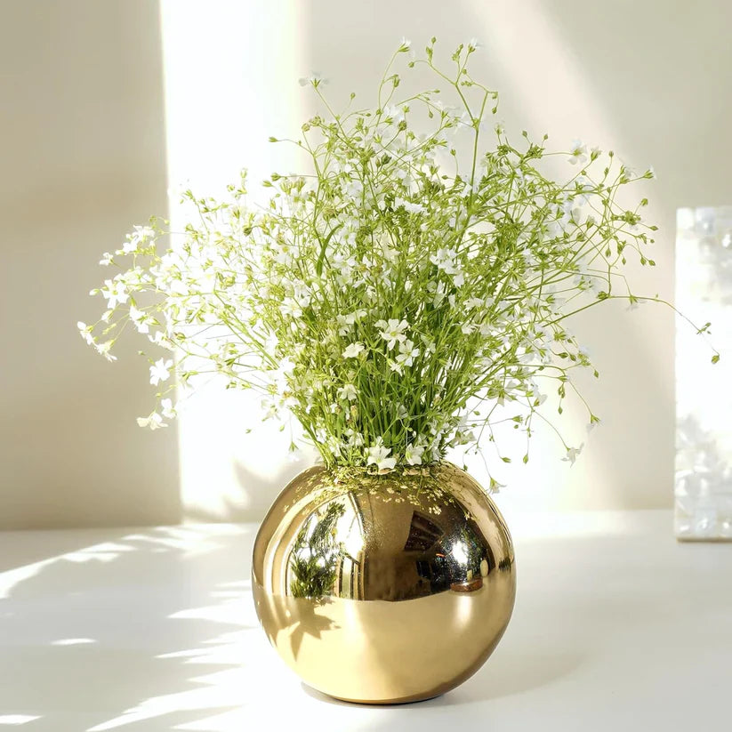 Modern Gold Decorative Vase for Floral Displays