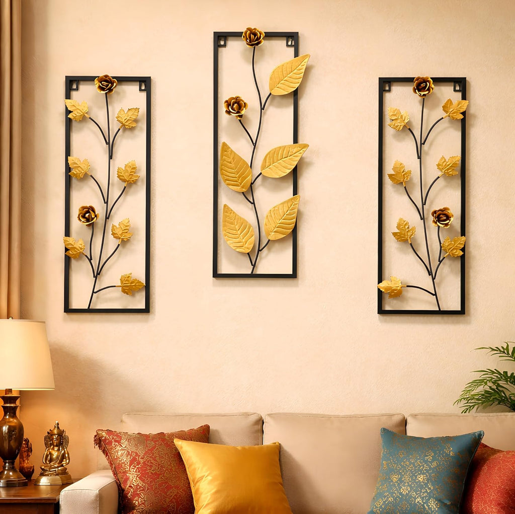 Metal Wall Art Modern Wall Hanging for Bedroom & Home