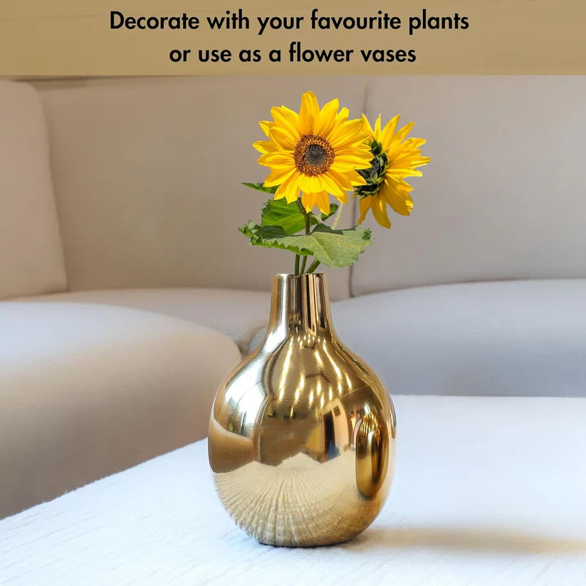 Classic Golden Vase for Living Room & Event Décor