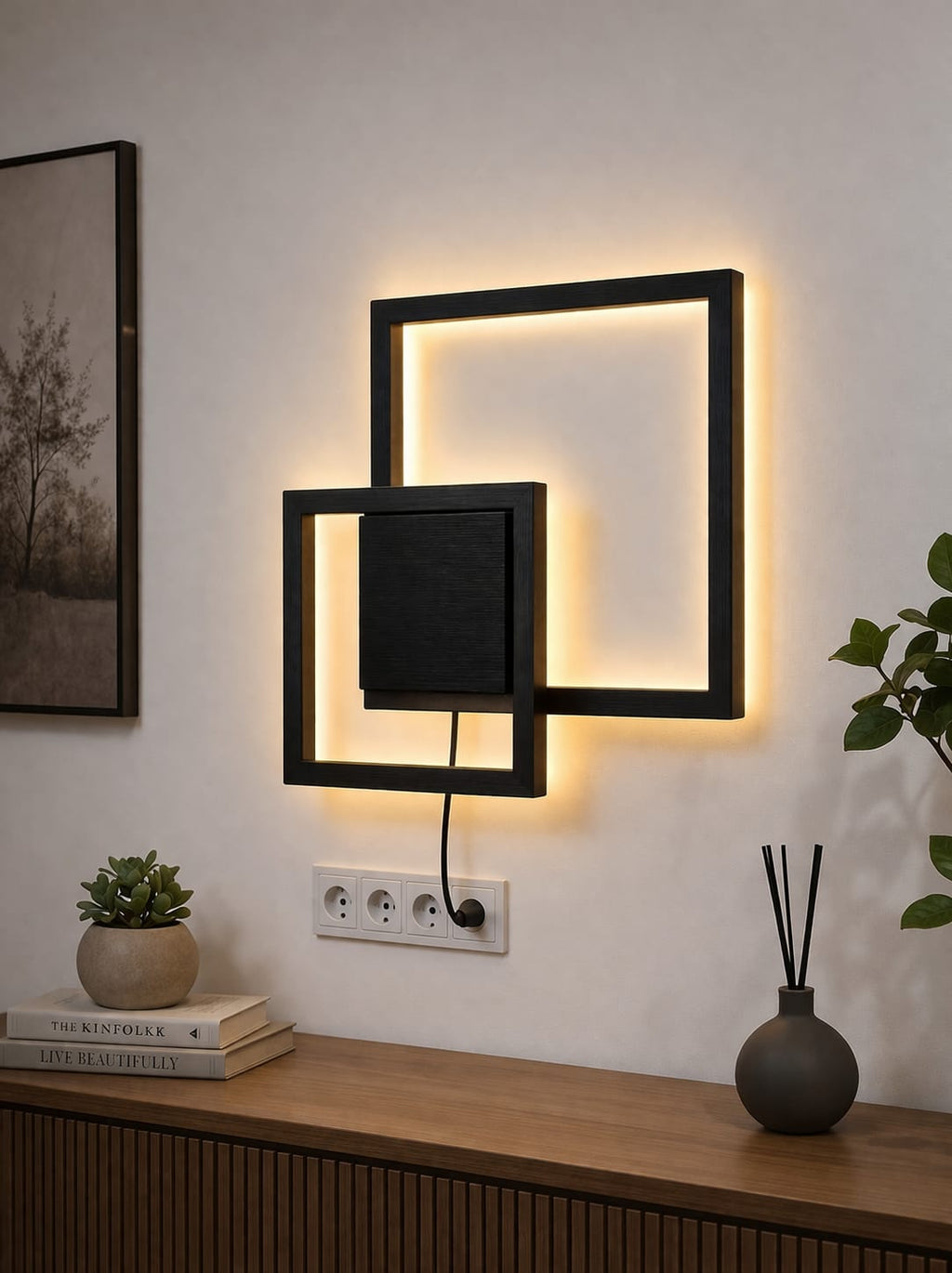Luxury Wall Lamp (L-Square)