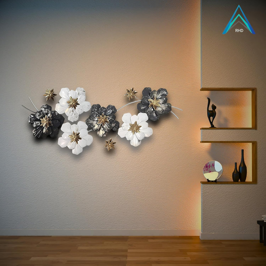 Metal Wall Art Modern Wall Hanging for Bedroom & Home (W-007)