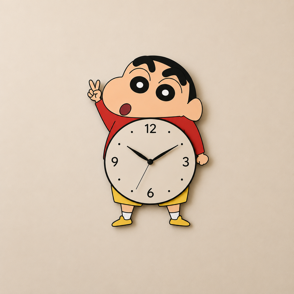 Premium  Wall Clock Doremon Shinchan