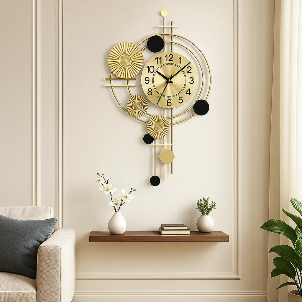 Metal Wall Art Modern Wall Hanging for Bedroom & Home (W-B)