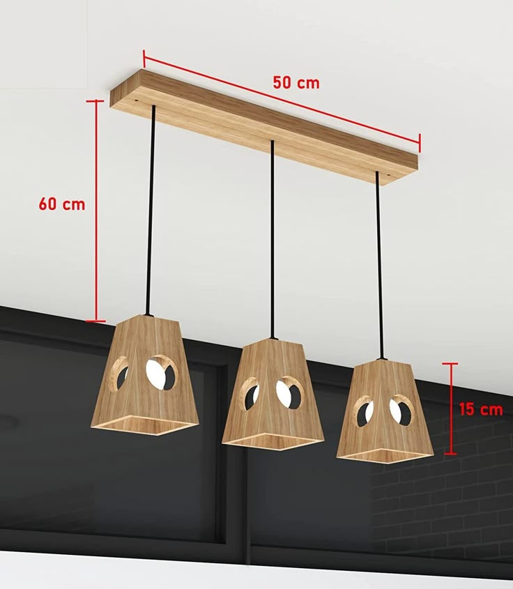 Wooden Ceiling Lamp for Dining Hall Wooden,(L-3)