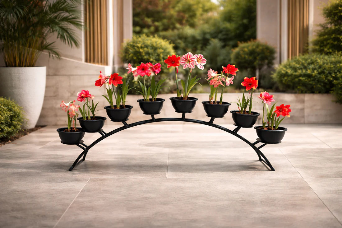 Flower pot stand full black