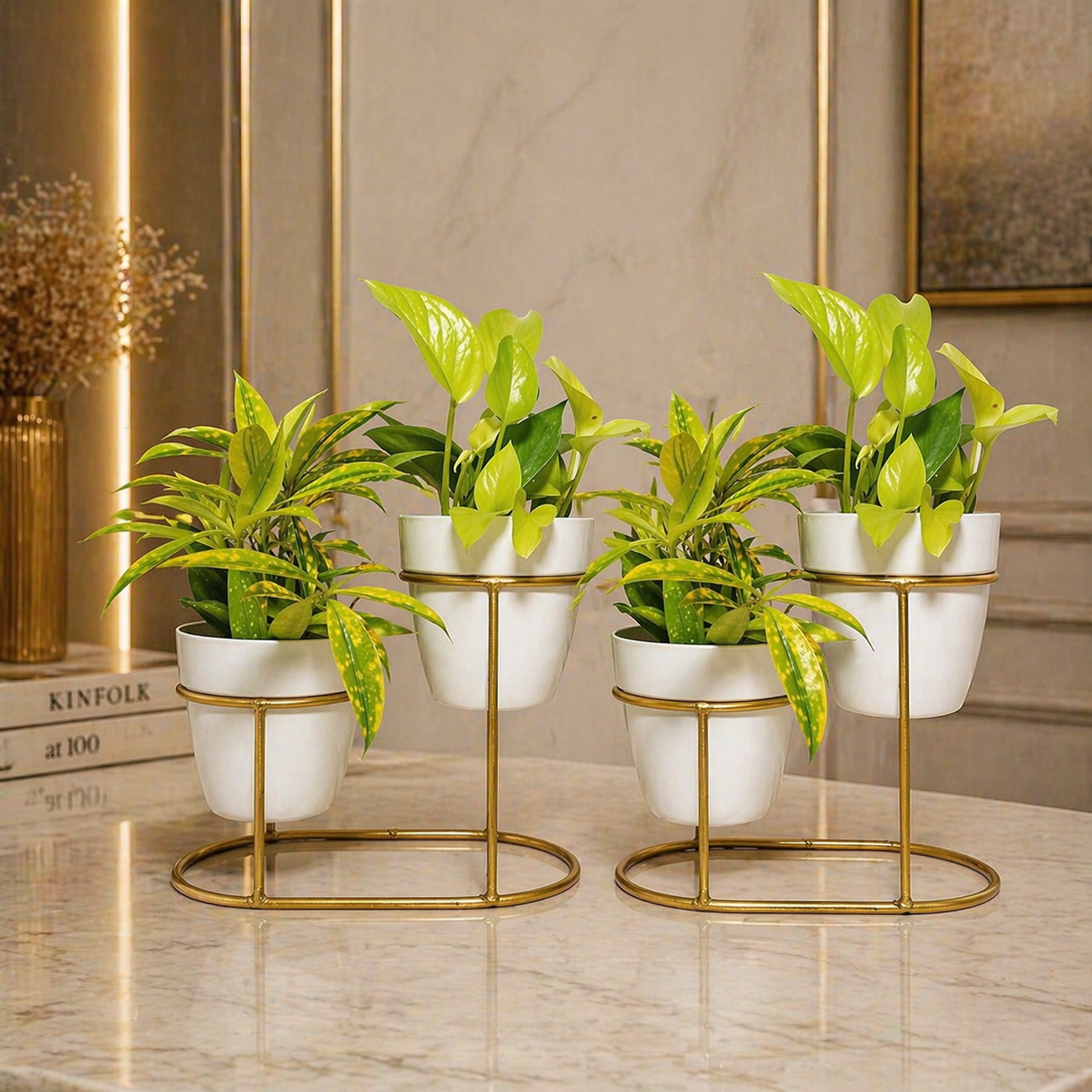 Flower pot stand set of 2