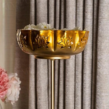 Metal Diya Urli Home,Office Table Decor Diwali Decoration Items for Home Set of 3