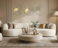 Metal Wall Art Modern Wall Hanging for Bedroom & Home (W-CCC)