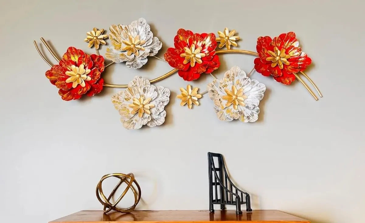 Metal Wall Art Modern Wall Hanging for Bedroom & Home (W-USFO)