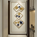 Metal Wall Art Modern Wall Hanging for Bedroom & Home (W-BARFI)