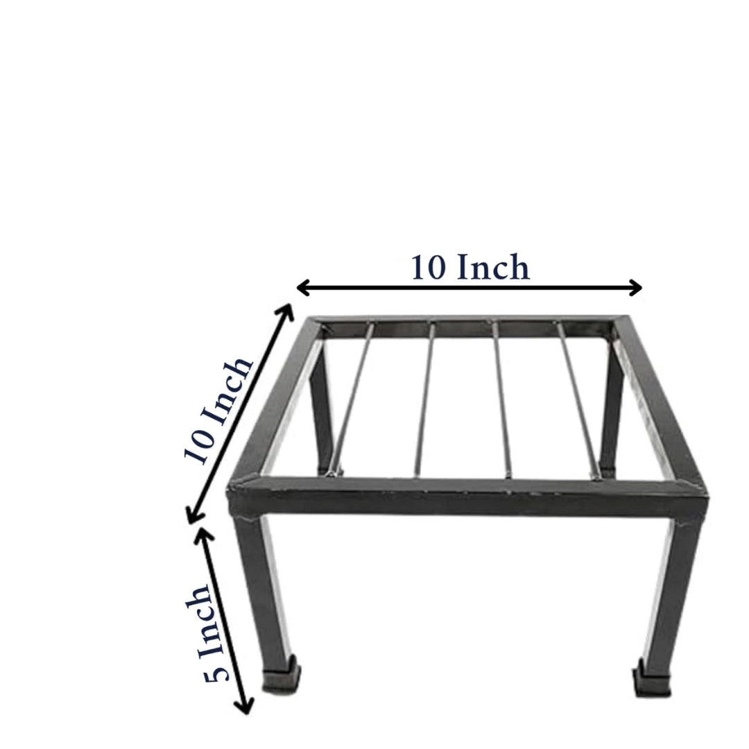 Metal Plant Stand Set of 4 – 10 Inch Heavy Duty Flower Pot Holder for Indoor & Outdoor Plants