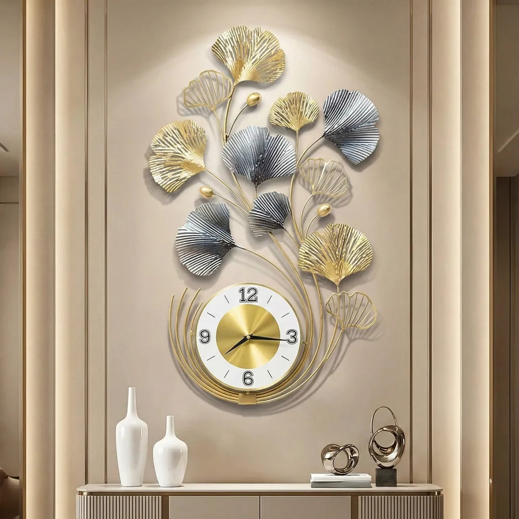 Metal Wall Art Modern Wall Hanging for Bedroom & Home (W-Plant)