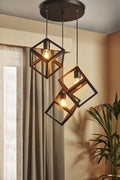 3in1 Base Square Cube Hanging Lamp Square (L-Cube)