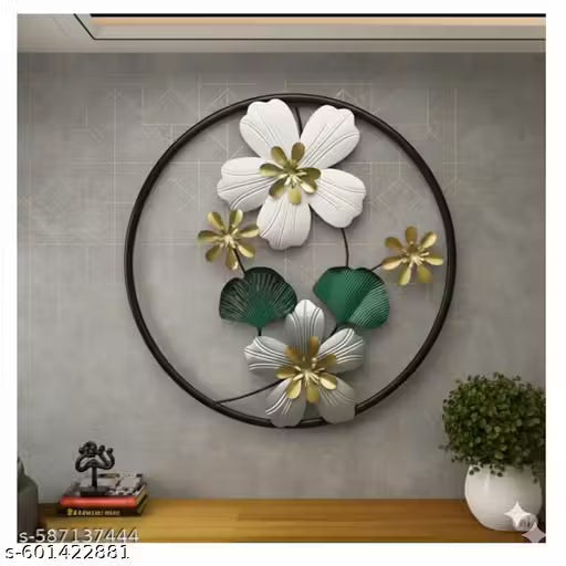Metal Wall Art Modern Wall Hanging for Bedroom & Home