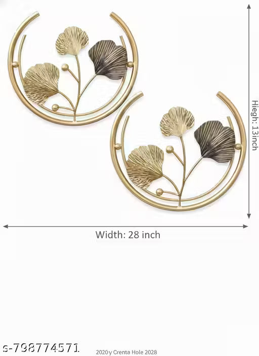 Golden Metal Wall Art