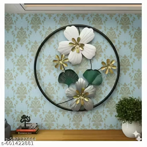 Metal Wall Art Modern Wall Hanging for Bedroom & Home