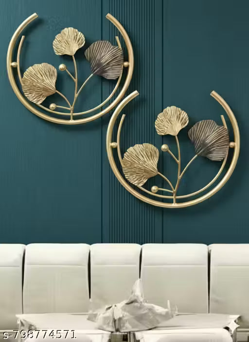 Golden Metal Wall Art