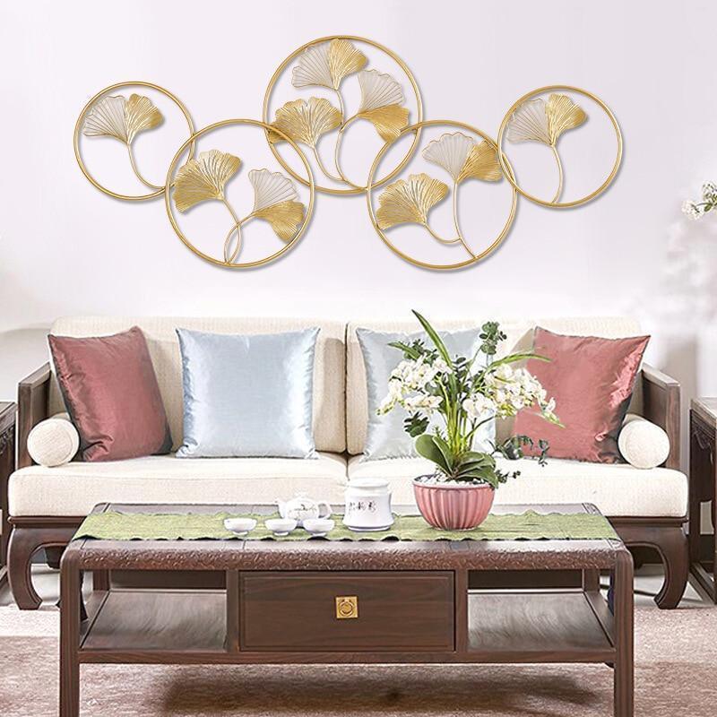 Metal Wall Art Modern Wall Hanging for Bedroom & Home (W-C5)