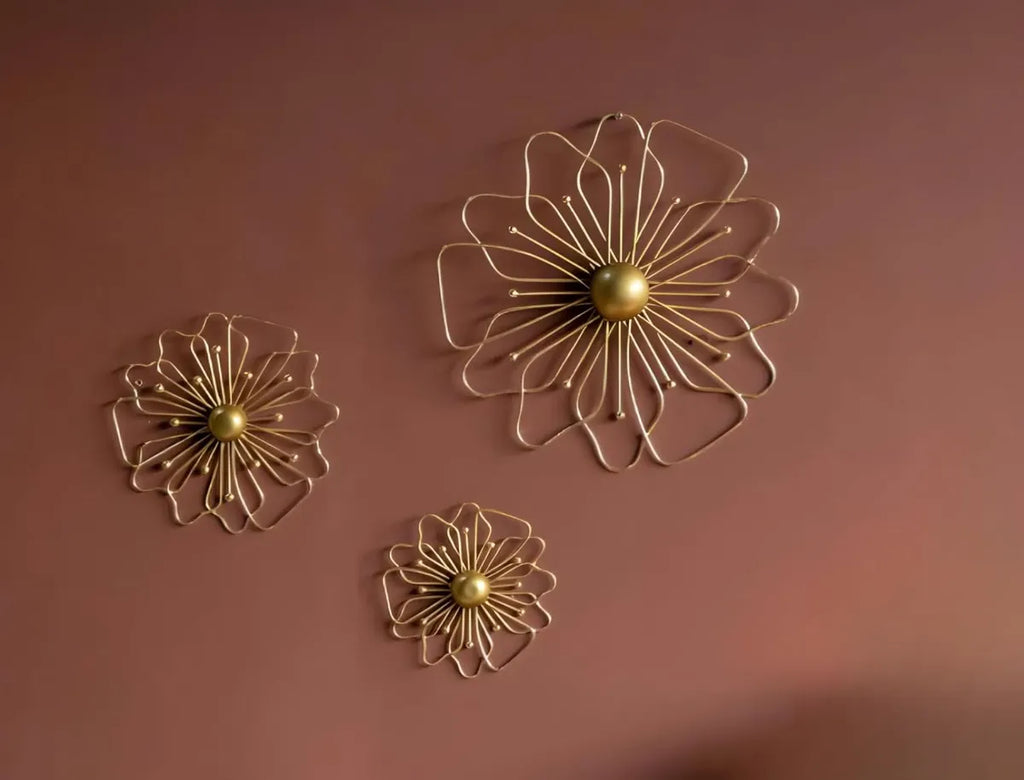 Metal Wall Art Modern Wall Hanging for Bedroom & Home (W-3S)