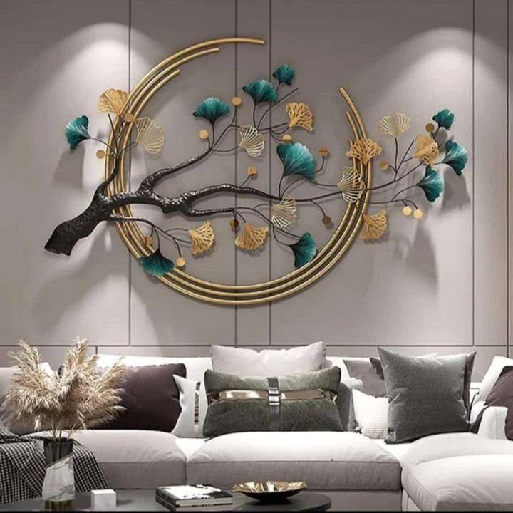 Metal Wall Art Modern Wall Hanging for Bedroom & Home (W-MT)