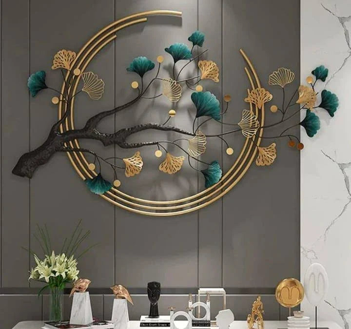 Metal Wall Art Modern Wall Hanging for Bedroom & Home (W-MT)