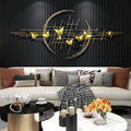 Metal Wall Art Modern Wall Hanging for Bedroom & Home (W-MB)