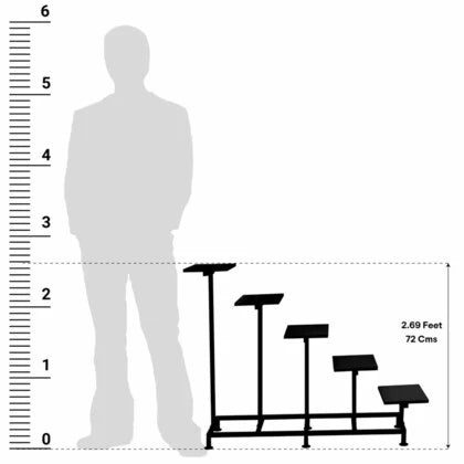 Flower pot stand full black