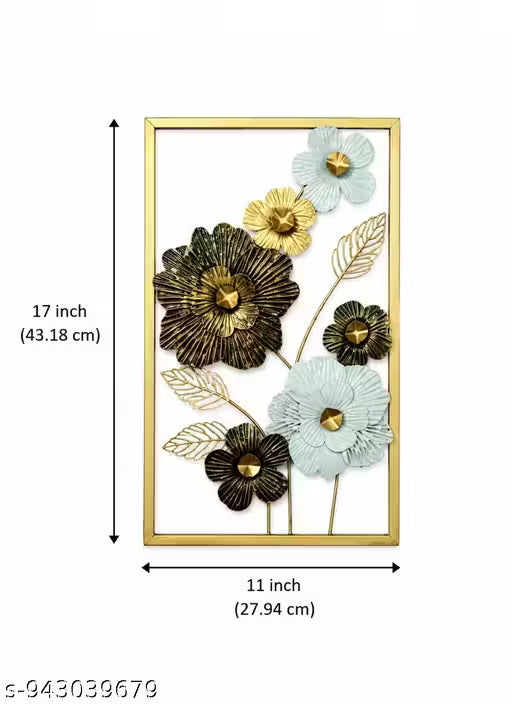 Metal Wall Art Modern Wall Hanging for Bedroom & Home